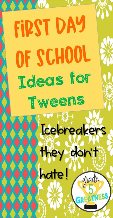 Middle School 1st Day Activities, Grade 6 First Day Of School Activities, Ela First Day Of School Activities, Grade 6 Activities Ideas, 6th Grade Ice Breakers First Week, 8th Grade First Day Of School Activities, 5th Grade 1st Day Of School, 1st Day Middle School Activities, Grade 6 First Week Of School