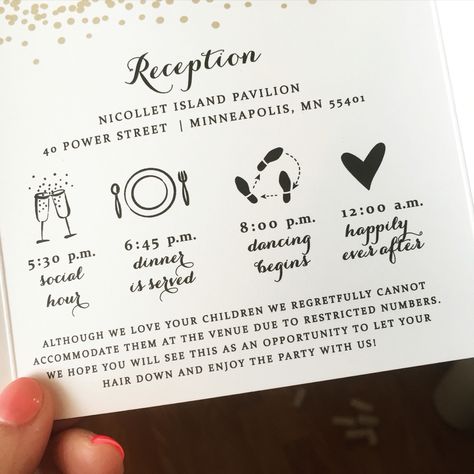 Perfect wording for an adult only wedding! Wedding invitations by Ginger P… Reception Only Wedding Invitations, Wedding Rsvps, Reception Only Invitations, Wedding Reception Invitations, Reception Invitations, Invitation Wording, Wedding Invitation Wording, Wedding Stationary, Wedding Paper