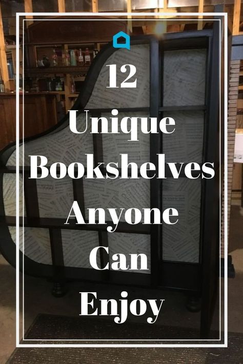 16 Smart Bookcase Projects Not Just for Bookworms. #diy #organization #storage Diy Bookcases Easy, Unusual Shelving Ideas, Unusual Bookshelves, Book Case Bedroom Ideas, How To Store Books Without Bookshelf, Creative Book Shelves, Diy Bookcase Ideas, Unique Book Shelves, Unique Shelving Ideas