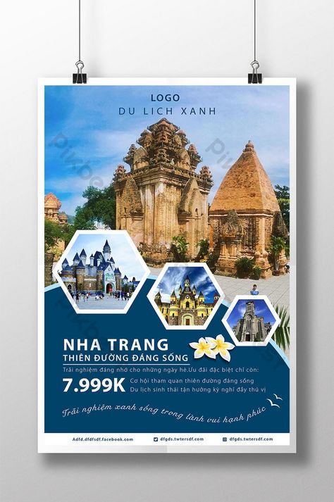 nha trang tourist travel poster to attractive paradise worth living Travel Advertising Design, Travel Brochure Design, Travel Advertising, Tourism Poster, Travel Poster Design, Travel Ads, Graphic Design Flyer, Leaflet Design, Palette Art