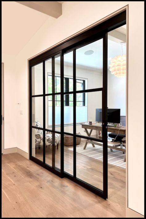 Interior Sliding Door Sysytem Modern Sliding Glass Doors, Sliding Door Room Dividers, Glass Door Design, Steel Door Design, Modern Sliding Doors, Sliding Door Design, Sliding Pocket Doors, Divider Design, Sliding Door Systems