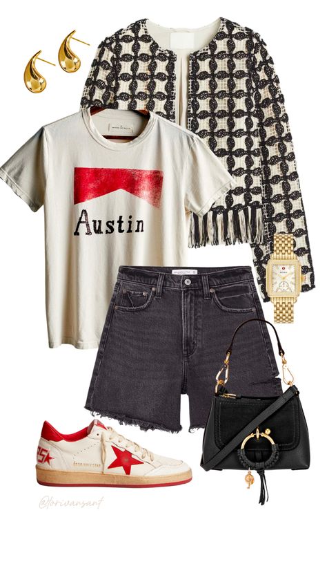 Austin Rodeo Outfit, Austin Texas Style Outfits, Austin City Limits Outfit 2023, Austin Street Style, Austin Tx Outfits Spring, Roundtop Texas Outfits, Summer Texas Outfits, Austin Texas Outfits Spring, San Antonio Texas Outfits