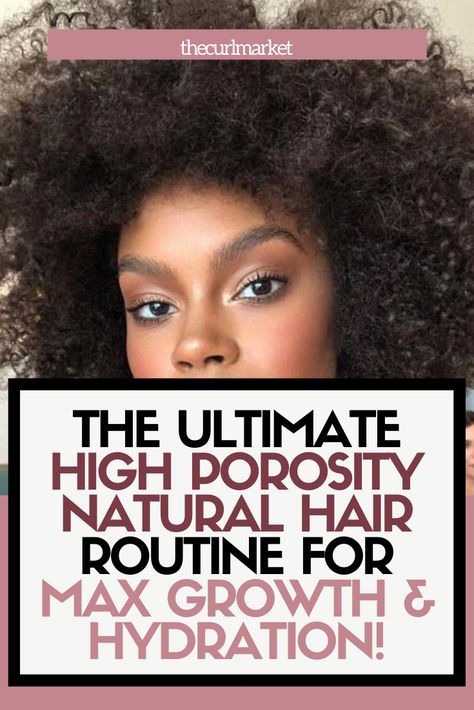 High Porosity Hair Regimen, High Porosity Natural Hair, Mid Length Curly Hairstyles, Hair Growth Regimen, Low Porosity Hair, High Porosity Hair, Natural Hair Routine, Low Porosity, Natural Hair Diy