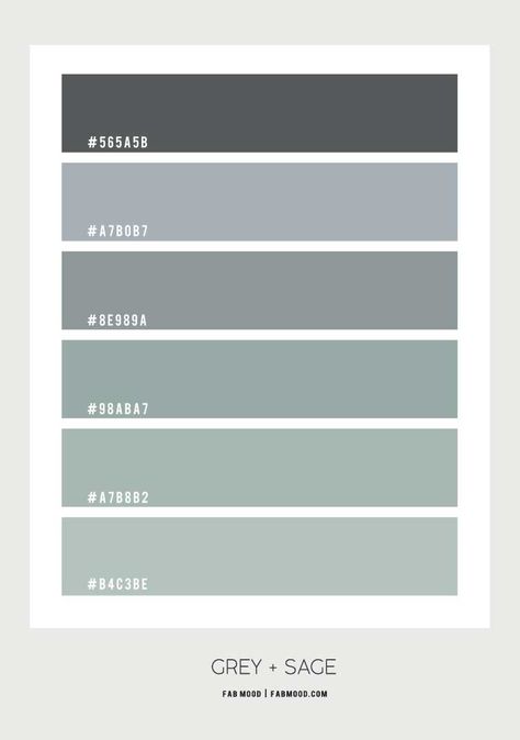 Grey Blue Green Colour Palette, Sage And Grey Palette, Blue Green Grey Color Palette Bathroom, Grey Sage Green Bedroom, Bathroom Grey And Green, Green Blue Grey Color Palette, Sage Green And Grey Bathroom, Grey Palette Colour Schemes, Bedroom Grey Green