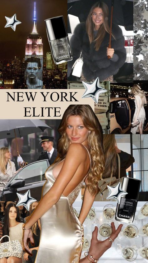 Model Lifestyle Aesthetic Wallpaper, New York Vibes Aesthetic, Model Wallpaper Aesthetic, New York Mood Board, Fashion Collage Wallpaper, New York Vision Board, Model Vision Board, Gossip Girl Lifestyle, New York Lifestyle Aesthetic