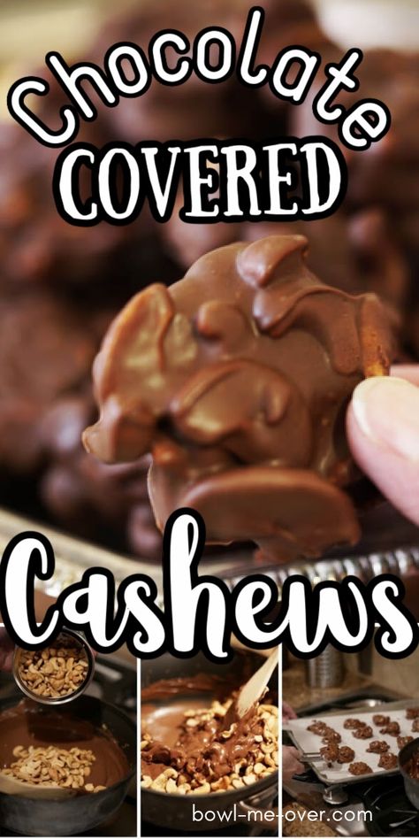 Chocolate Covered Peanuts Recipe, Peanut Butter Morsels Recipes, Chocolate Covered Cashews Homemade, Candy Cashews Recipes, Candied Cashews Easy, Recipes Using Cashews, Cashews Recipes Snacks, Oklahoma Nut Candy Recipe, Chocolate Covered Nuts Recipe