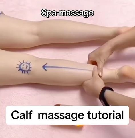 Relaxing Massage Techniques, Foot Massage Techniques, Full Body Massage Techniques, Massage Training, Sports Massage Therapy, Body Massage Techniques, Calf Massage, Massage Therapy Techniques, Wellness Massage