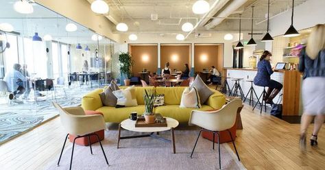 The Future of Workplace Design: The FETCH Model  ||  In the digital age, where the lines between work and life blur further, workplaces are becoming more than just offices. Here are best practices for the ideal workplace design. https://www.forbes.com/sites/shamahyder/2017/11/16/the-future-of-workplace-design-the-fetch-model/?utm_campaign=crowdfire&utm_content=crowdfire&utm_medium=social&utm_source=pinterest Collaboration Area, Office Lobby, Shared Office, Flexible Space, Workplace Design, Commercial Office, Coworking Space, Break Out, Office Interior Design