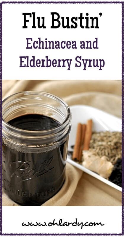 Flu Busting Echinacea and Elderberry Syrup - Oh Lardy Elderberry Syrup, Natural Healing Remedies, Diy Remedies, Cold Home Remedies, Natural Cough Remedies, Holistic Remedies, Leaky Gut, Cold Remedies, Syrup Recipe