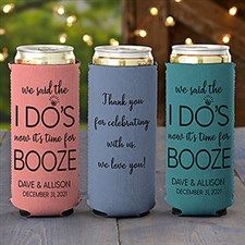 Personalized Can Coolers & Bottle Wraps | Personalization Mall Biker Wedding, Western Themed Wedding, Wedding Koozies, 2025 Wedding, Custom Koozies, Can Holder, Bottle Wrapping, Crafty Mama, Personalized Wedding Favors