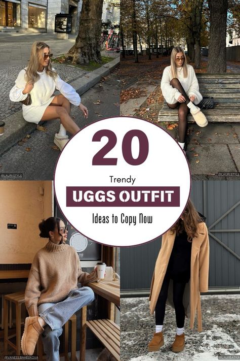 Uggs Outfit Ideas Outfits With Uggs Boots, Trendy Uggs, Uggs Fashion, Uggs Outfit Ideas, Uggs Outfit Winter, Outfit With Uggs, Ugg Boots Outfit, Uggs Boots, Long Cardigans