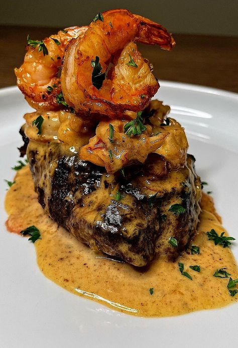 Shrimp And Lobster Sauce, Steak With Shrimp, Baked Brisket, Lobster Cream Sauce, Steak Shrimp, Lobster Sauce, Seafood Lasagna, Lasagna Recipes, Recipes Seafood