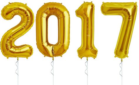 17 Things I Wanna Do in 2017 Graduation Party High, Foil Number Balloons, Letter Banner, 4 Number, Graduation Balloons, Balloon Kit, Nye Party, Balloon Banner, Number Balloons