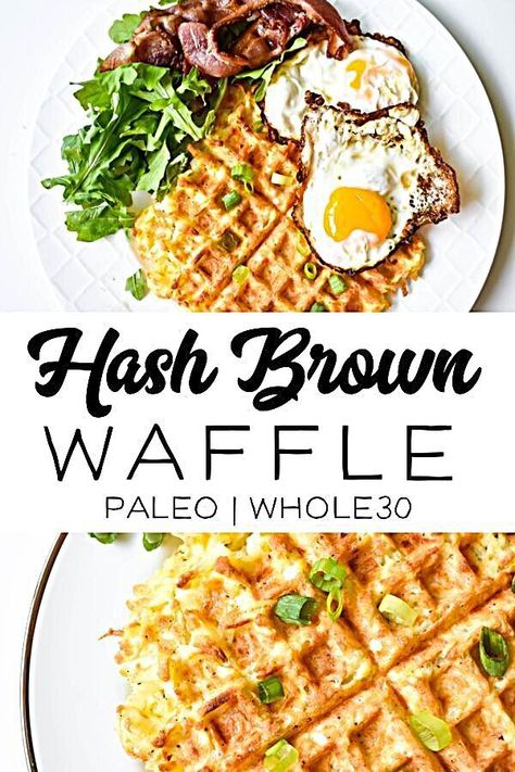 Regime Anti Cholesterol, Paleo Waffles, Paleo Menu, Paleo Recipes Breakfast, Whole 30 Breakfast, Paleo Recipes Easy, Paleo Diet Recipes, Hash Brown, Easy Paleo