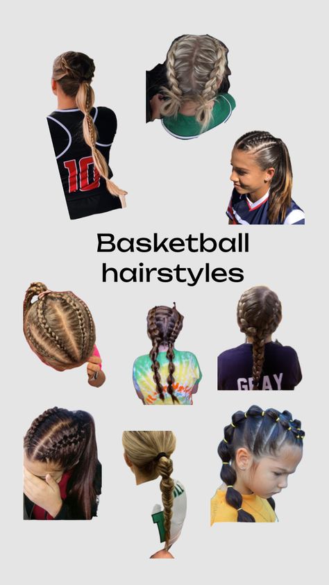 Tennis Hairstyles, Basketball Hair, Cute Sporty Hairstyles, Pretty Ponytails, Preppy Hairstyles, Basketball Hairstyles, Hairstyles Pigtails, Sport Hair, Ball Hairstyles