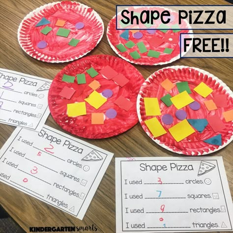 Creative ways to teach shapes - Kindergarten Smarts Shapes Centers Kindergarten, 2d Shapes Kindergarten, Shape Activities Kindergarten, Kindergarten Geometry, 2d Shapes Activities, Kinder Centers, Shapes Lessons, Room Activities, Shape Activities Preschool