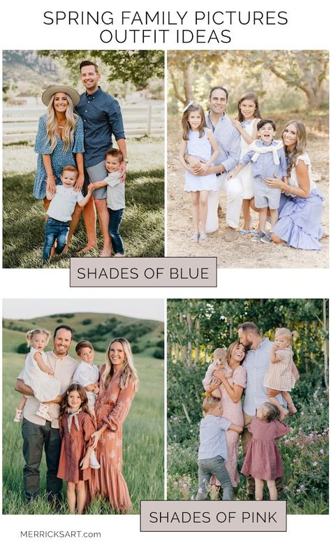 Spring Color Family Photos, Outfit Inspo For Family Photos, Dusty Blue Family Photoshoot, Family Photo Outfits For Spring, Family Photo Shoot Outfits Spring, Outfit Ideas For Family Pictures Spring, Family Photoshoot Clothing Ideas, Families Photoshoot Ideas, Fam Pictures Outfits