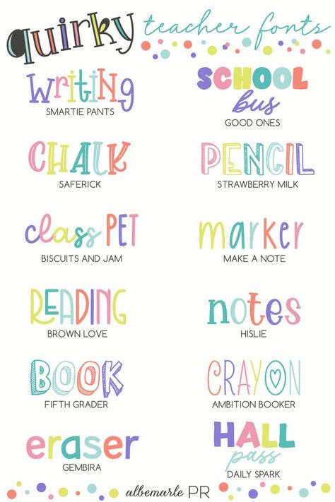 Teacher Fonts, Bubble Letter Fonts, School Fonts, Instagram Font, Reading Notes, Classroom Projects, Fancy Fonts, Cricut Fonts, Creative Classroom