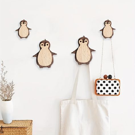 Faster shipping. Better service Kids Wall Hooks, Animal Hooks, Creative Storage Solutions, Wall Mounted Hooks, Clothes Hooks, Wood Room, Creative Storage, Storage Hooks, Childrens Backpacks