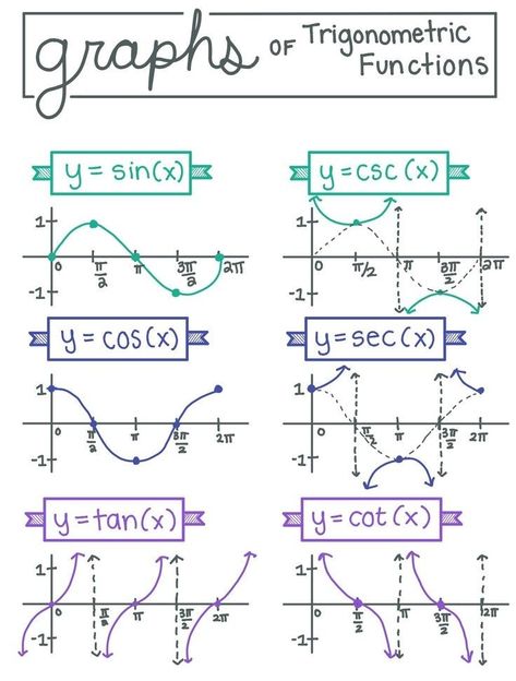 Sin Graph, Calculus Notes, Sin Cos, Unit Circle, Sin Cos Tan, Trigonometric Functions, School Study Ideas, Learning Mathematics, Math Tutorials