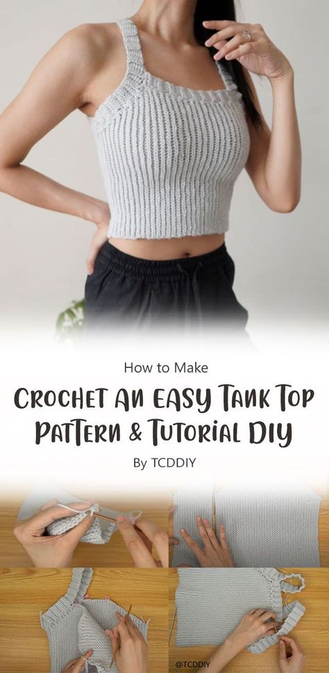 Crochet Shirt Free Pattern, Crochet Tank Top Free, Crochet Quotes, Summer Top Pattern, Crochet Tank Tops, Crochet Top Outfit, Tank Top Pattern, Crochet Crop Top Pattern, Crochet Tops Free Patterns