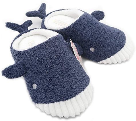 Flat Bedroom, Bedroom Shoes, Whale Plush, Whale Gift, Cute Whale, Cute Whales, Plush Slippers, Cute Slippers, Winter Slippers