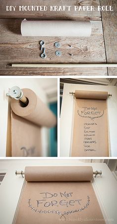 Diy Organizer, Paper Roll, Room Organization, Kraft Paper, Diy Paper, Craft Room, Home Projects, Diy Furniture, Diy And Crafts