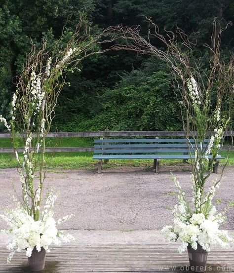 Branch Arch Wedding, Branches Decor, Wedding Arbors, Wedding Ceremony Ideas, Curly Willow, Wedding Arch Flowers, Wedding Arbour, Arch Flowers, Arch Decoration Wedding