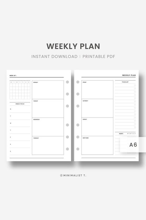 A6, Weekly Plan bestfreedigitalplanner #notionplanner #travelplannerprintablefree #planner2024🍋 Weekly Planner Print, Weekly Planner Design, Simple Weekly Planner, Weekly Planner Free Printable, Weekly Planner Free, Planner Writing, Planner Setup, Printable Weekly Planner, Weekly Planner Template