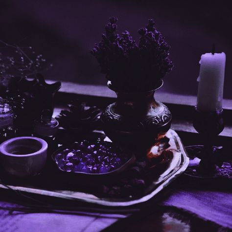 Dark Purple Fantasy Aesthetic, Dark Magic Aesthetic Purple, Witch Aesthetic Purple, Purple And Teal Aesthetic, Purple Witchy Aesthetic, Purple Halloween Aesthetic, Purple Witch Aesthetic, Hecate Aesthetic, Mythology Aesthetic