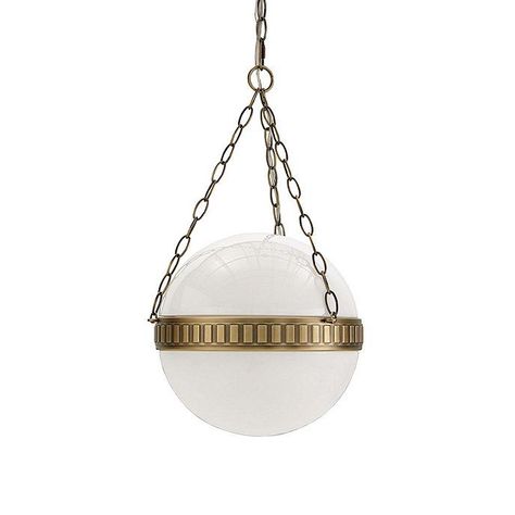 Calhoun Large Steel & Milk Glass Globe Pendant Chandelier | Ballard Designs, Inc. Brass Lantern Pendant, Milk Glass Pendant, Master Tub, Milk Glass Pendant Light, Outdoor Umbrella Stand, Bed Headboards, Timeless Kitchen, Property Design, Brass Lantern