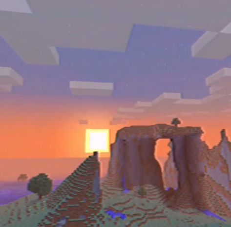 Minecraft Sunset, Nostalgia Aesthetic Wallpaper, Minecraft Landscape, Minecraft Music, Minecraft Images, 2010s Nostalgia, Nostalgia Aesthetic, Nostalgia Core, Minecraft Wallpaper