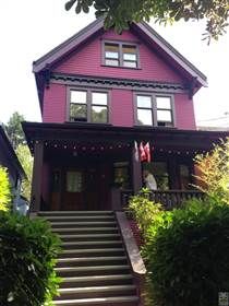 - Reel-Scout - VANCOUVER Purple Painted Lady, Exterior Paint Schemes, Purple House, Victorian Exterior, Rainbow House, House Paint Interior, Exterior House Color, Cottage Exterior, Painted Cottage