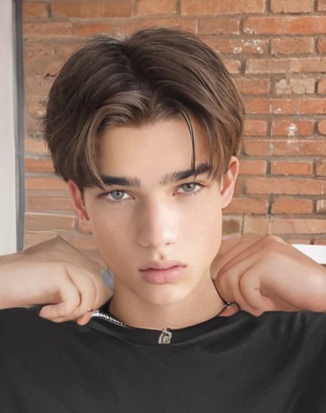 Boys Middle Part Haircut, Boys Haircut Middle Part, Men Haircut Middle Part, Guys Middle Part Hair, Boy Hairstyles Straight Hair, Middle Part Fade, Leonardo Dicaprio Hairstyle, Haircuts For Guys With Straight Hair, Fesyen Rambut Lelaki