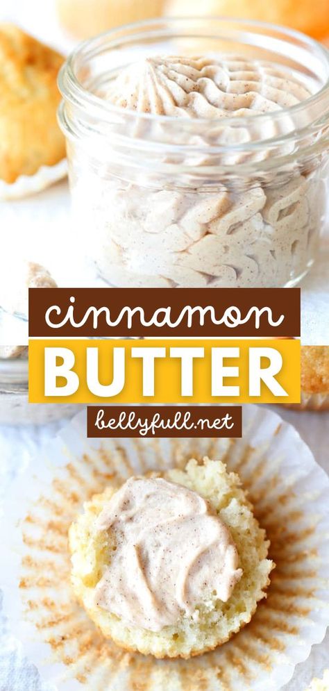 Want more fall food? Whip up this cinnamon honey butter! This cinnamon butter recipe is a Texas Roadhouse copycat. With just 4 ingredients, you can have a batch of this flavored butter that's also a great DIY gift. Such an easy homemade condiment! Cinnamon Butter Recipe, Flavored Butters, Honey Butter Recipe, Cinnamon Honey Butter, Healthy And Unhealthy Food, Cinnamon Honey, Recipes With Few Ingredients, Homemade Condiments, Cinnamon Butter