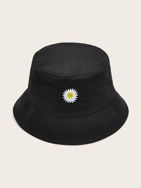 Embroidery Daisy, Cute Bucket Hats, Daisy Hat, Bucket Hat Fashion, Daisy Embroidery, Funky Hats, Hat Aesthetic, Women Hats Fashion, Trendy Hat