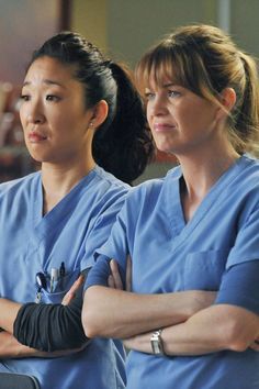 Pin for Later: Grey's Anatomy: 16 Meredith and Cristina Moments That Will Make You Think of Your Person Meredith And Cristina, Cristina And Meredith, Meredith And Christina, Christina Yang, Greys Anatomy Characters, Derek Shepherd, Cristina Yang, Grey Anatomy Quotes, Anatomy Quote