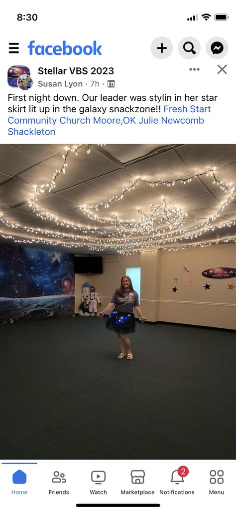 Galaxy Decorations Classroom, Planets Classroom Theme, Outer Space Dance Theme, Space Themed Classrooms, Space Theme Hallway School, Galaxy Party Decorations Diy Space Theme, Outerspace Classroom Themes, Space Library Display, Nasa Classroom Theme