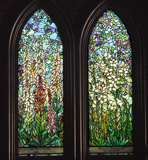 Stain Glass Decor, Kalidescope Aesthetic, Stained Glass House, Stained Glass Windows In Homes, Stained Glass Aesthetic, Cottagecore Stained Glass Window, Art Nouveau Stained Glass Door, Stained Glass Flowers Artful Home, Botanical Stained Glass Window