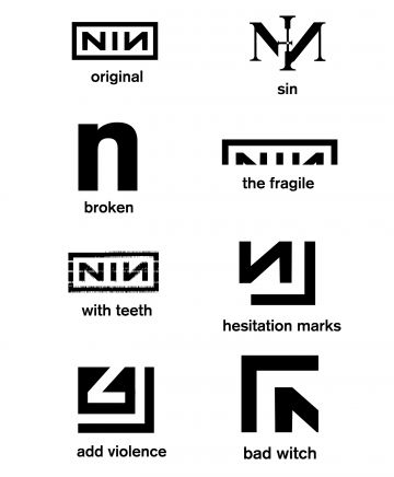 Logo History - NinWiki Nine Inch Nails Lyrics, Concert Design, Punk Logo, Nails Logo, Trent Reznor, Band Photography, Nail Logo, Nine Inch Nails, Nine Inch