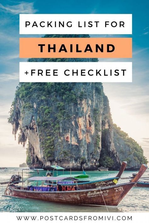 Thailand Packing List for 2 weeks with downloadable checklist #SoutheastAsia #Thailand #packinglist Packing List For 2 Weeks, 2 Weeks In Thailand, Thailand Packing List, Thailand Packing, Thailand Vacation, Thailand Travel Tips, Thailand Travel Guide, Packing List For Vacation, Packing Lists