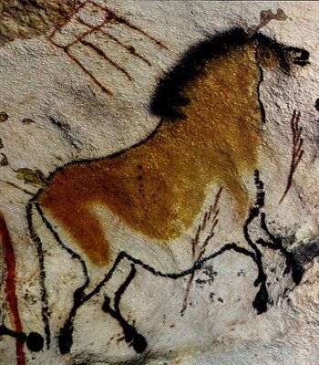 Lascaux Cave Paintings, Prehistoric Painting, Petroglyphs Art, Prehistoric Cave Paintings, Paleolithic Art, Cave Painting, Cave Drawings, Istoria Artei, Prehistoric Art