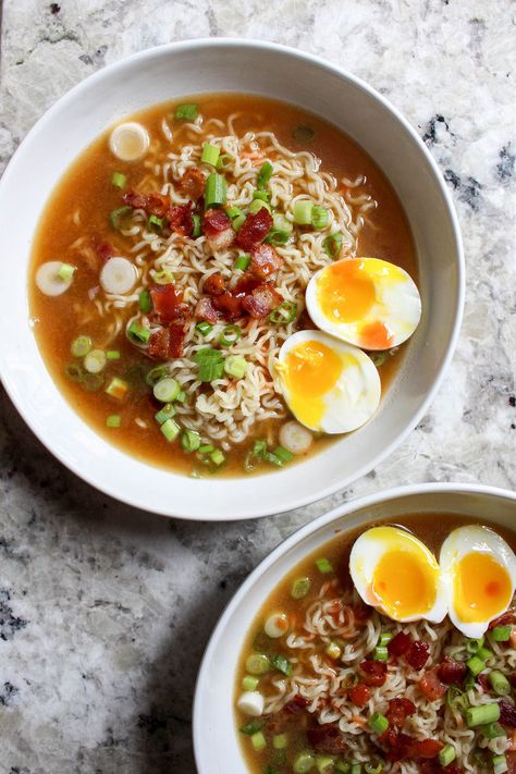 Healthy Ramen Recipes, Diy Ramen, Healthy Ramen, Homemade Ramen, Ramen Noodle Soup, Ramen Noodle Recipes, Ramen Soup, Ramen Recipes, Instant Noodles