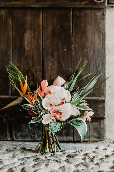 Tropical Bridal Bouquet, Tropical Wedding Bouquets, Tropical Wedding Theme, Tropical Wedding Decor, Tropical Flower Arrangements, Exotic Wedding, Kauai Wedding, Tropical Wedding Flowers, Tropical Bridal