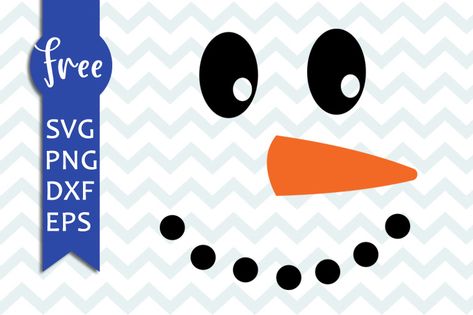 Snowman Face Svg Free, Svg Free Christmas, Face Svg Free, Free Christmas Svg Files, Snowman Face Svg, Christmas Svg Files Free, Cricut Christmas Ideas, Free Vector Files, Winter Svg