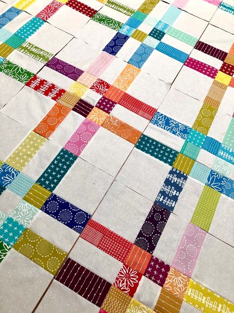 Abby & Katie quilt from Just Two Charm Pack Quilts - The Crafty Quilter Four Patch Quilt Blocks, Tossed 9 Patch Quilt Pattern, 10 Inch Charm Pack Quilt Patterns, Creative Quilt Sashing, Quilt Patterns Using Jelly Rolls Free, Scrappy Quilt Backing Ideas, Blue Quilts Ideas Color Combos, 5" Charm Pack Quilt Patterns Free, Modern Scrap Quilts Ideas