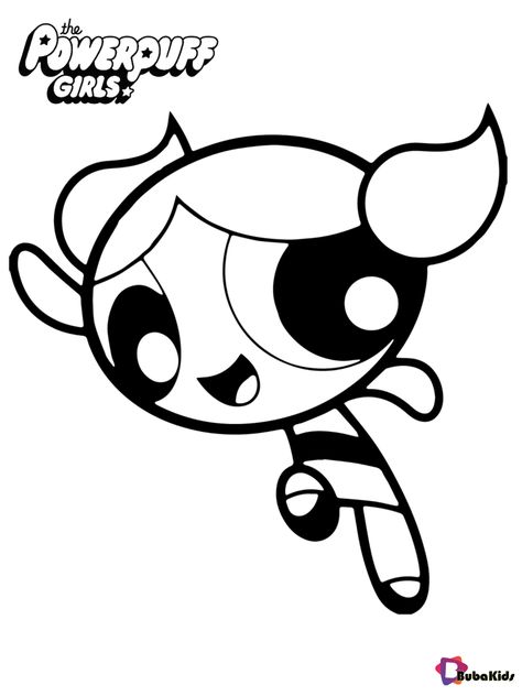 Powerpuff Girls Coloring Pages, Character Coloring Pages, Powerpuff Girls Bubbles, Powerpuff Kızları, Powerpuff Girls Characters, Girls Coloring Pages, Gravity Fall, Easy Cartoon Drawings, Powerpuff Girl