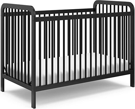 Black Crib, Baby Cribs Convertible, Baby Crib Mattress, Dream Nursery, Modern Crib, Best Crib, Crib Toddler Bed, Cute Bedding, Toddler Mattress