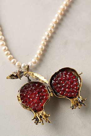 Anthropologie Plucked Pomegranate Necklace Wishlist 2024, Dope Jewelry, Jewelry Lookbook, Funky Jewelry, A Necklace, Jewelry Inspo, Dream Jewelry, Schmuck Design, Pretty Jewellery