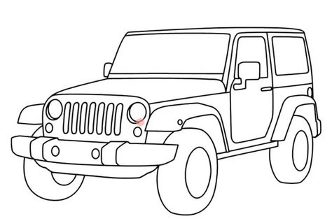 How to draw a jeep: step by step, simple, wrangler easy Simple Car Drawing, Jeep Drawing, Car Drawing Pencil, Car Drawing Easy, Jeep Art, Kids Jeep, Easy Drawings For Beginners, Cars Coloring Pages, Valentine Photography